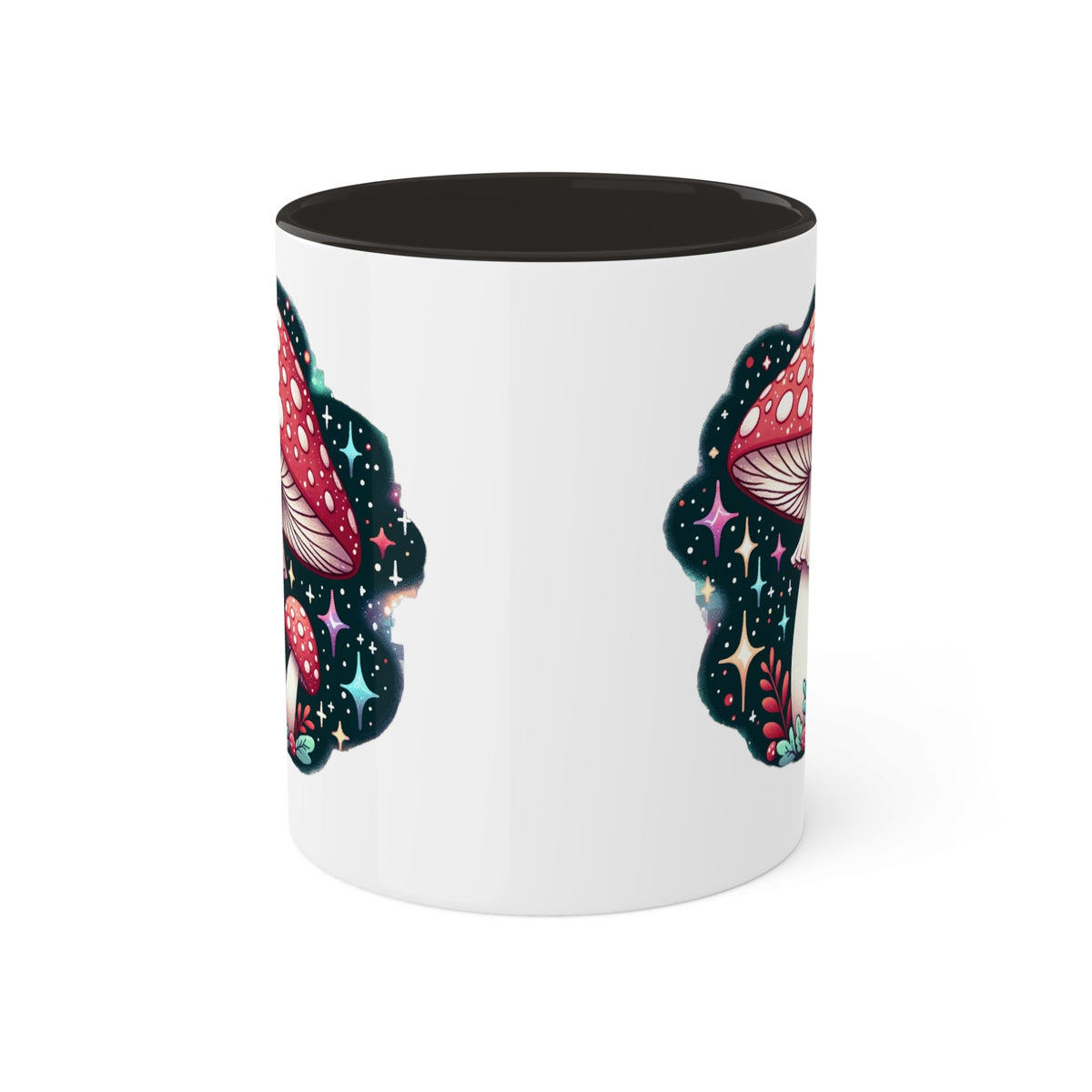 Celestial Mushroom Ceramic Mug, 11oz
