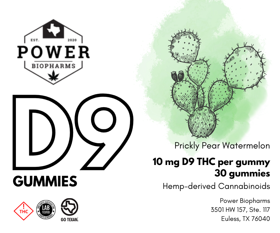 Power Biopharms 0:1 D9 THC Gummies - 10mg