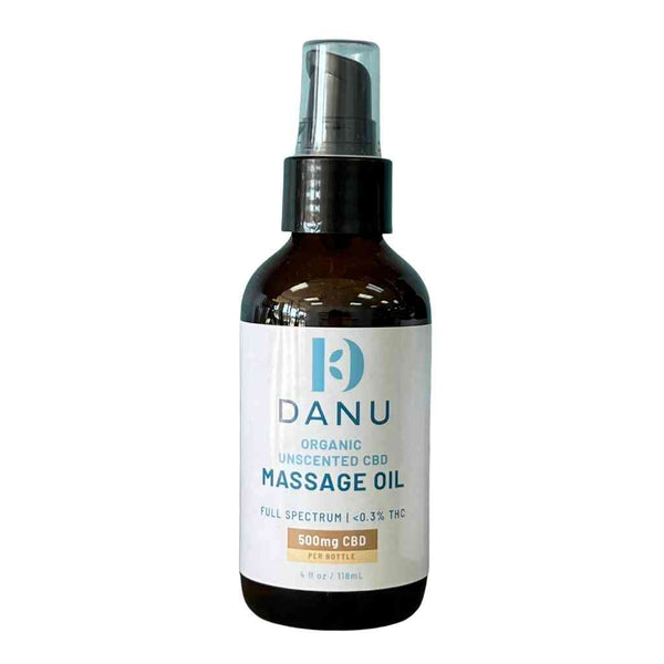 Organic CBD Massage Oil with THC Danu Wellness