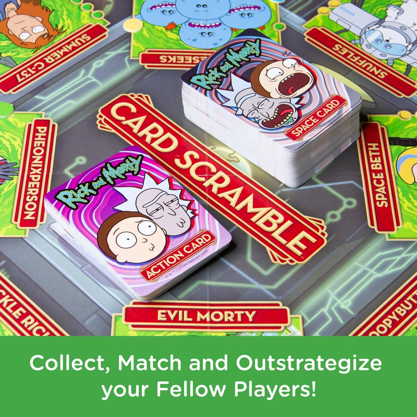 Rick &amp; Morty Card Scramble Board Game