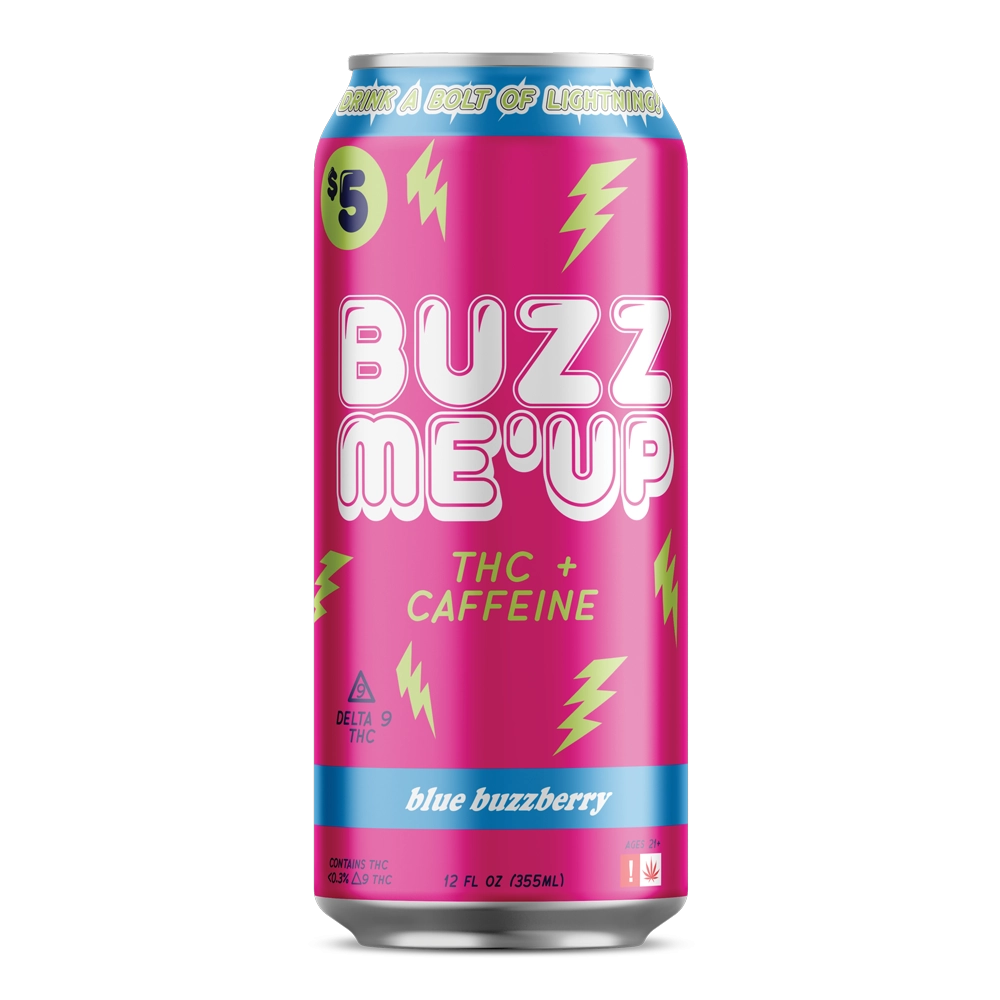 BUZZ ME’UP Single 12oz - Delta 9 THC &amp; Caffeine