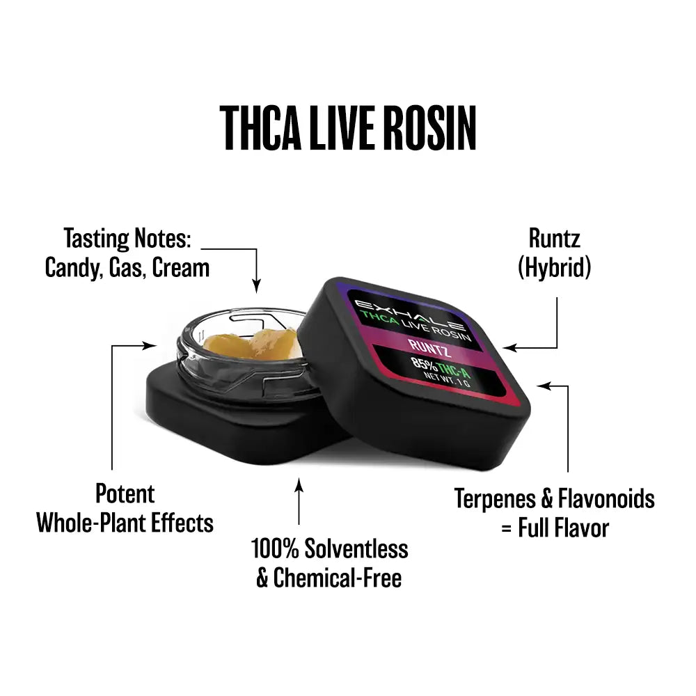 Exhale THCA Concentrate: Diamonds &amp; Live Rosin