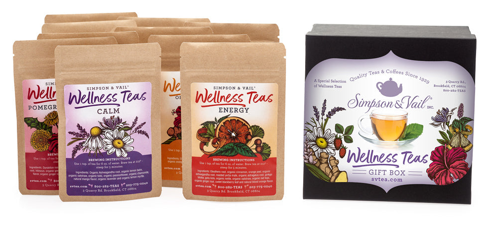 Herbal Wellness Sampler Gift Tea Tin - by Simpson &amp; Vail