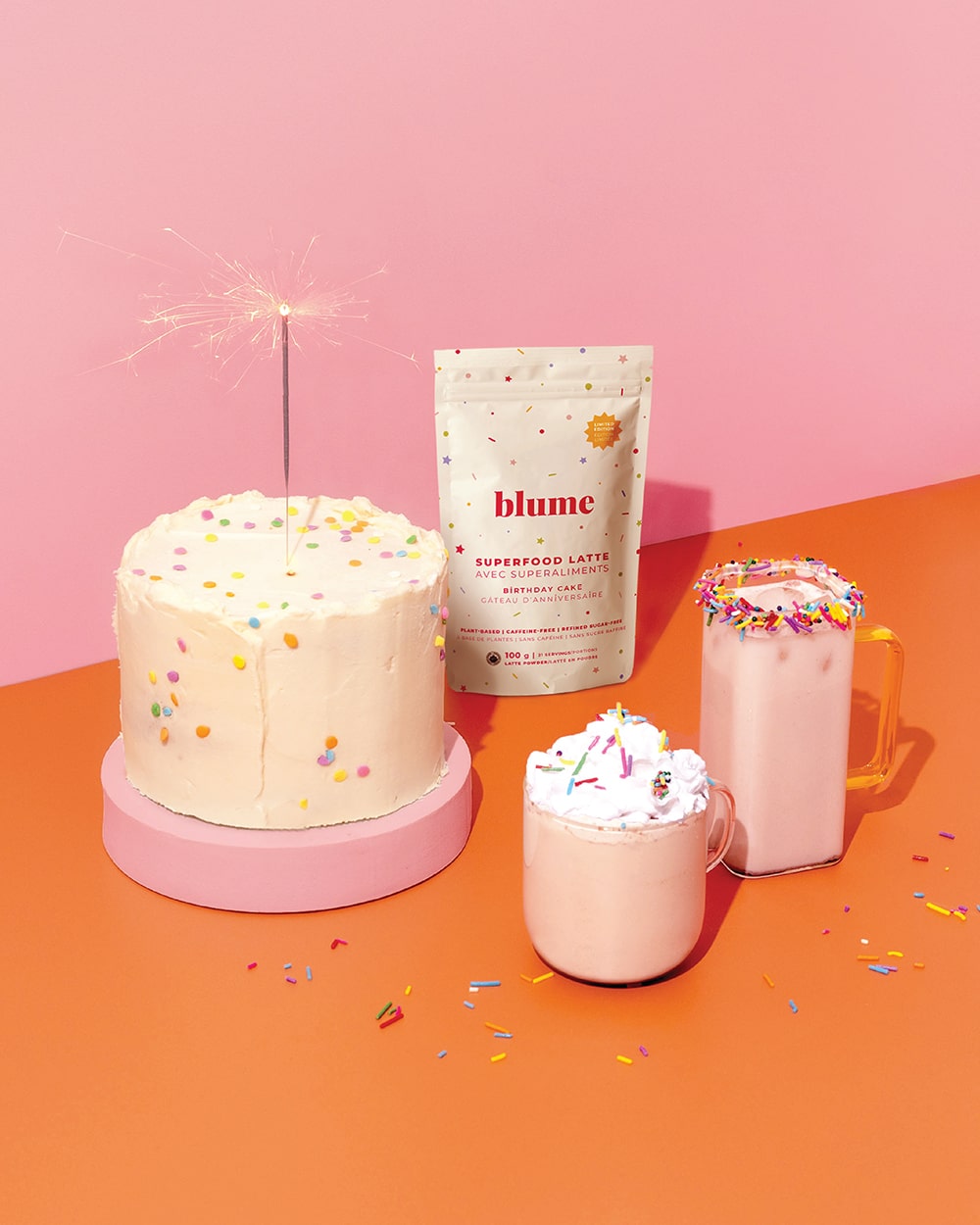 Birthday Cake Superfood Latte Blend by Blume
