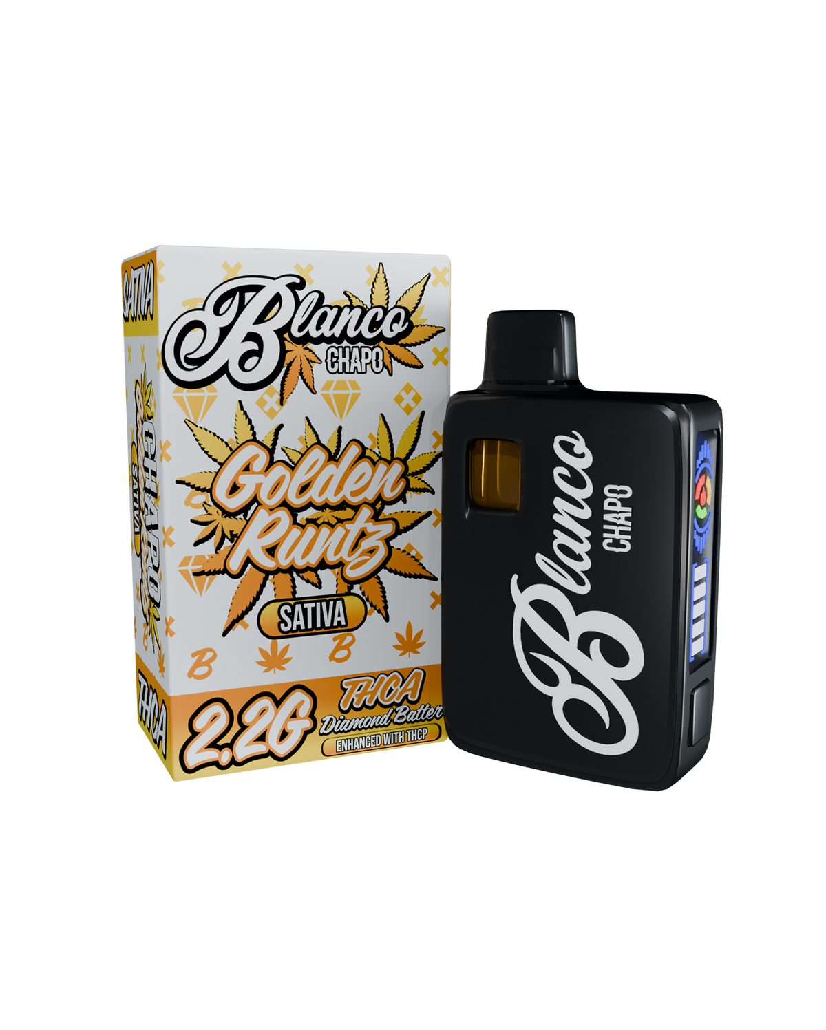 Blanco Disposable Vapes by Chapo Extrax – 2.2G THCA Diamond Batter Blend