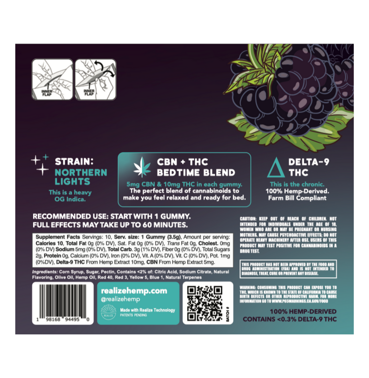 Realize – Fast-Acting 10mg THC Edibles