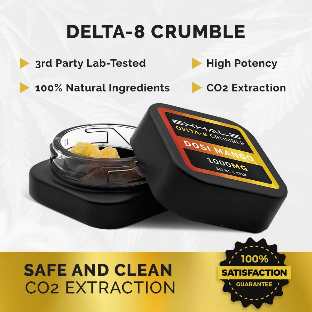 Exhale Delta 8 Crumble (Dabs Wax)