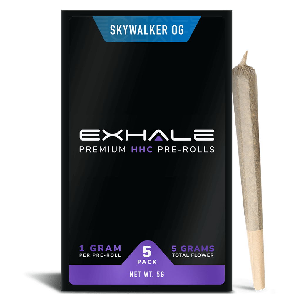Exhale HHC Pre-rolls - Skywalker OG (5-Pack)