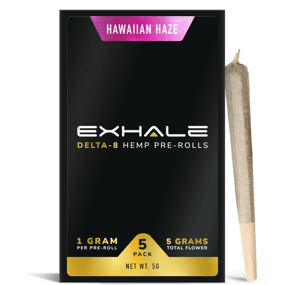 Exhale Delta-8 Pre-rolls - Hawaiian Haze (5-Pack)