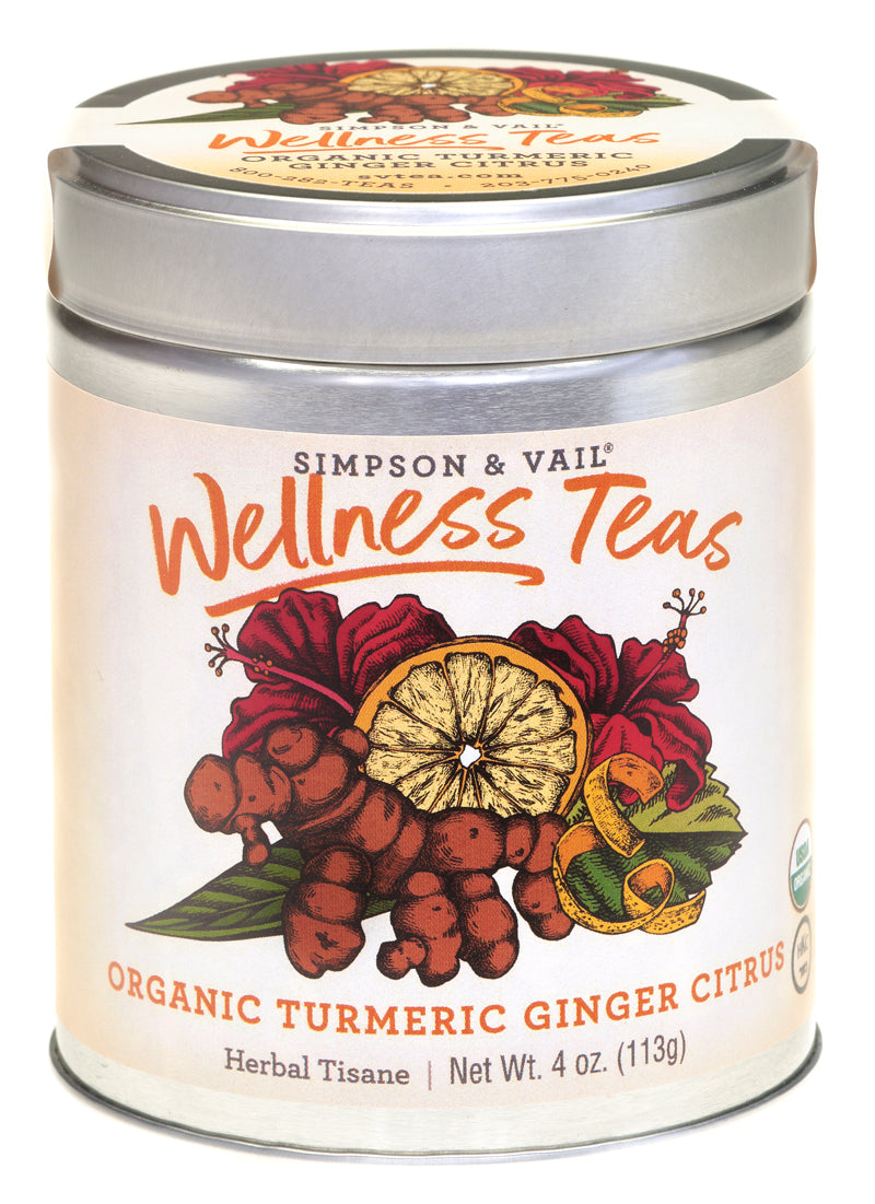 Organic Tumeric Ginger Citrus Herbal Tisane by Simpson &amp; Vail