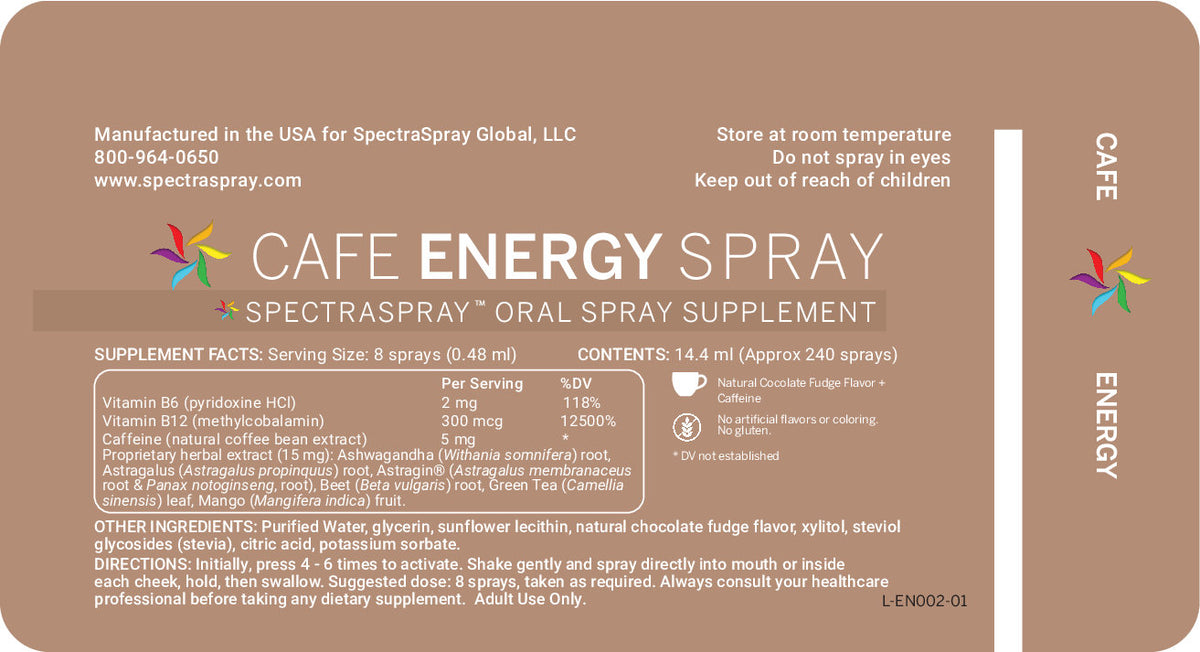 Cafe Energy Oral Spray by SpectraSpray